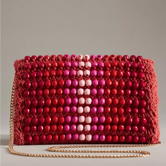 YOUR NEXT WEDDING BAG🔥
Anthropologie Beaded Foldover Clutch NWT - Picture 2 of 4